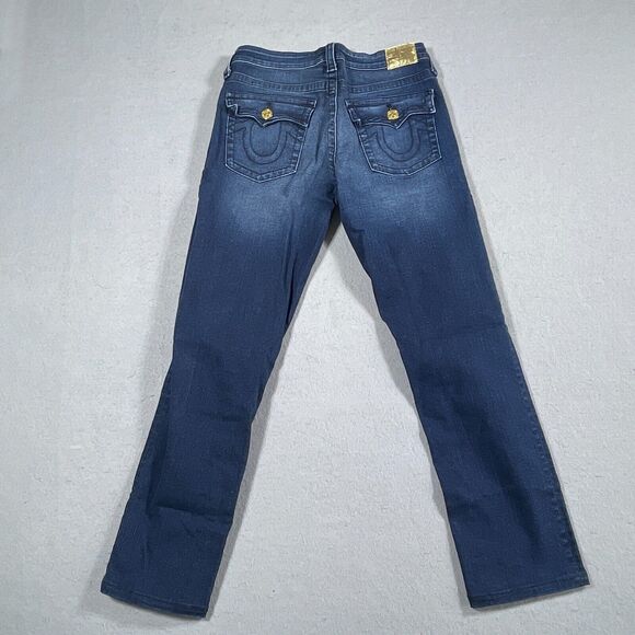 True Religion Jeans Women Size 20 Ankle Denim‎ Geno Straight Slim Stretch - Picture 11 of 12